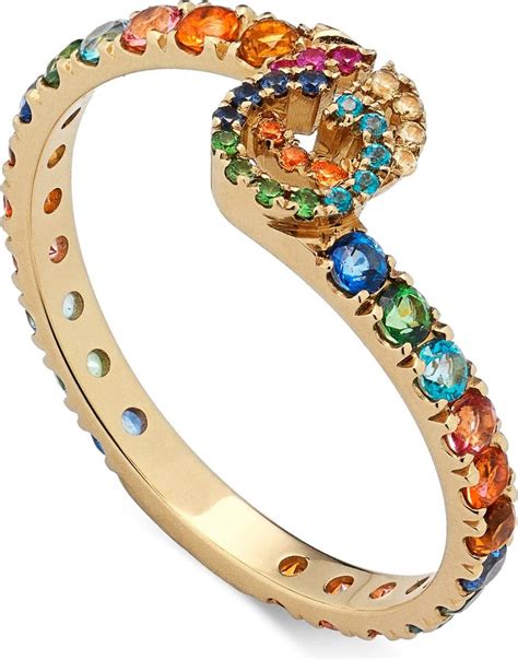 gucci ring g|gucci gemstone ring.